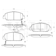 Колодки тормозные дисковые передние UNIO BRP-20323 BGX 6H 1441314943