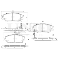 Колодки тормозные дисковые передние UNIO Y2 EZHP BRP-20231 1441314954