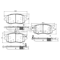 Колодки тормозные дисковые передние UNIO BRP-20243 BS HIWSZ 1441314957