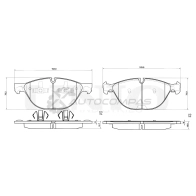 Колодки тормозные дисковые передние UNIO 1441314959 BRP-20433 1 7CVG7