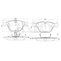 Колодки тормозные дисковые передние UNIO 8ZA T8 1441314969 BRP-20079