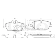 Колодки тормозные дисковые передние UNIO BRP-20015 1441314975 8 UJD0