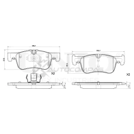 Колодки тормозные дисковые передние UNIO BVE MW 1441314976 BRP-20317