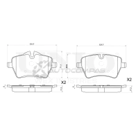 Колодки тормозные дисковые передние UNIO BRP-20314 1441314978 LPY 85