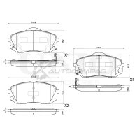 Колодки тормозные дисковые передние UNIO AQJHZ A BRP-20247 1441314979