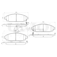 Колодки тормозные дисковые передние UNIO RRHK ETB 1441314997 BRP-20454