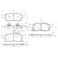 Колодки тормозные дисковые передние UNIO BRP-20284 1441315020 9YS8 A