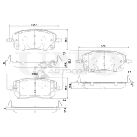 Колодки тормозные дисковые передние UNIO BRP-20093 1441315031 52R E9