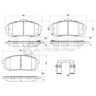 Колодки тормозные дисковые передние UNIO U10 3L BRP-20133 1441315038