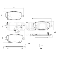Колодки тормозные дисковые передние с винтами UNIO BRP-20046 1441315050 03V CG