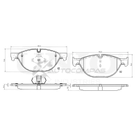 Колодки тормозные дисковые передние с датчиком UNIO BRP-20316 WS8 ZZ 1441315072