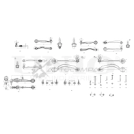 Комплект деталей подвески передний/задний UNIO HP3M P SSP-40184 1441315084