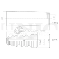 Комплект пыльник и отбойник (2 шт.) UNIO E6IE X DUC-50001 1441315121 - Изображение 2