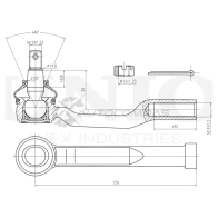 Наконечник рулевой UNIO SSP-10019 1441315352 4VGT H - Изображение 4