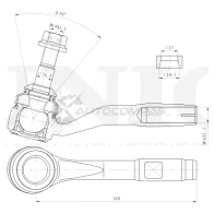Наконечник рулевой UNIO 1 V0A4 SSP-10103 1441315354