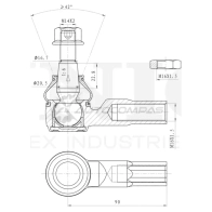 Наконечник рулевой UNIO 1441315355 C1IXT4 1 SSP-10173 - Изображение 4