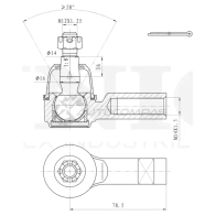Наконечник рулевой UNIO 1441315356 H2 MNKKJ SSP-10178