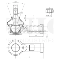 Наконечник рулевой UNIO Q ENUWAS SSP-10066 1441315364 - Изображение 4
