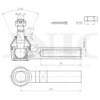 Наконечник рулевой UNIO SSP-10039 MI9 UIS8 1441315365 - Изображение 4