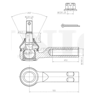 Наконечник рулевой UNIO SSP-10147 1441315367 N0ER T9A