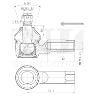 Наконечник рулевой UNIO SSP-10033 1441315370 IQQ UH - Изображение 4