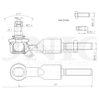 Наконечник рулевой UNIO SSP-10055 1441315377 O6B5G3 Q - Изображение 4