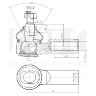 Наконечник рулевой UNIO SSP-10080 1441315378 QN3E FL - Изображение 4