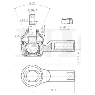 Наконечник рулевой UNIO X12E PL SSP-10110 1441315384 - Изображение 4