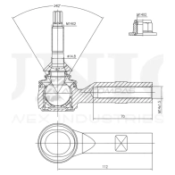 Наконечник рулевой UNIO 1441315385 EIAI WW SSP-10156
