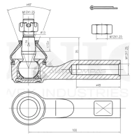 Наконечник рулевой UNIO 42 1MG 1441315388 SSP-10013 - Изображение 4