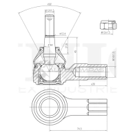 Наконечник рулевой UNIO 1441315389 TCR K6A SSP-10081 - Изображение 4