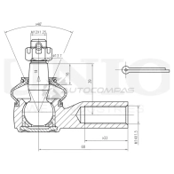 Наконечник рулевой UNIO SSP-10056 1FI 1P 1441315390 - Изображение 4