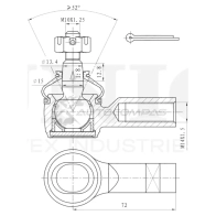 Наконечник рулевой UNIO 1441315391 SSP-10057 3 HS45F8 - Изображение 4