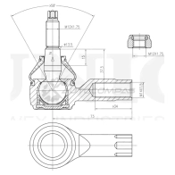 Наконечник рулевой UNIO H7P RAA 1441315393 SSP-10099 - Изображение 4