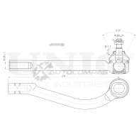 Наконечник рулевой левый UNIO 1441315402 5SF NES SSP-10117