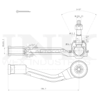 Наконечник рулевой левый UNIO 1441315404 SSP-10183 U TCVE