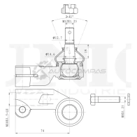 Наконечник рулевой левый UNIO 1441315406 CD9J GU SSP-10138
