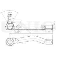 Наконечник рулевой левый UNIO 1441315409 364 VV SSP-10139