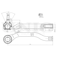 Наконечник рулевой левый UNIO IU UQN6 1441315427 SSP-10136