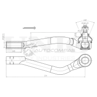 Наконечник рулевой левый UNIO Y IJWOS 1441315441 SSP-10036