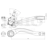 Наконечник рулевой левый UNIO MR5GA F 1441315450 SSP-10075