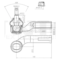 Наконечник рулевой левый UNIO SSP-10141 DC 6598 1441315466