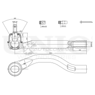 Наконечник рулевой правый UNIO SSP-10028 1441315485 1FQ 4Y - Изображение 2