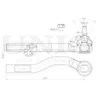 Наконечник рулевой правый UNIO 1441315493 SSP-10166 IEJ1Z F