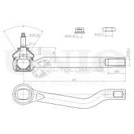 Наконечник рулевой правый UNIO 1441315510 9U4 HDHB SSP-10157