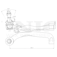 Наконечник рулевой правый UNIO FUB EC 1441315514 SSP-10113