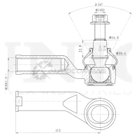 Наконечник рулевой правый UNIO 1441315518 SSP-10122 2NMHX 7