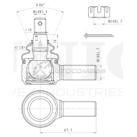 Наконечник рулевой правый UNIO PR QQQ SSP-10179 1441315521 - Изображение 4