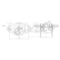 Опора амортизатора задняя UNIO RMP-13007 5R ZE9CZ 1441315545