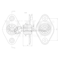 Опора амортизатора задняя UNIO RMP-13095 B82 TS7 1441315551